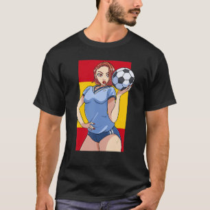 Spanien Futbol Fläkt Soccer Espana Proud Latino T Shirt
