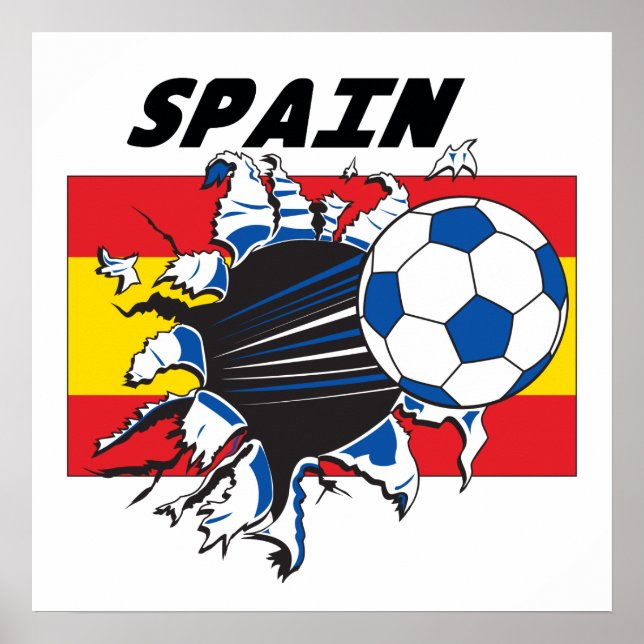 Spanien Futbol Poster (Framsidan)
