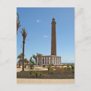 Spanien - fyr i Maspalomas - Gran Canaria Vykort