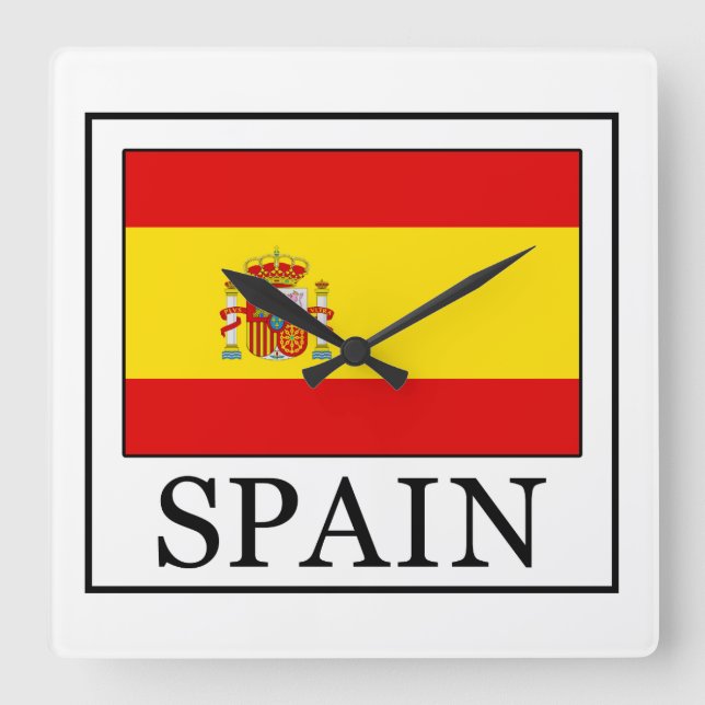Spanien Fyrkantig Klocka (Framsida)