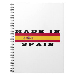 Spanien gjorde i designer anteckningsbok med spiral