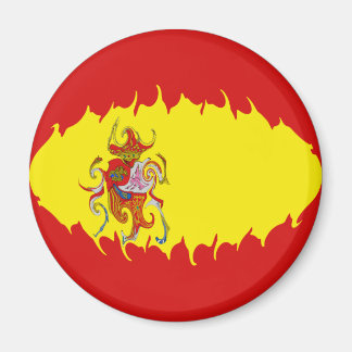 Spanien Gnarly Flagga Magnet