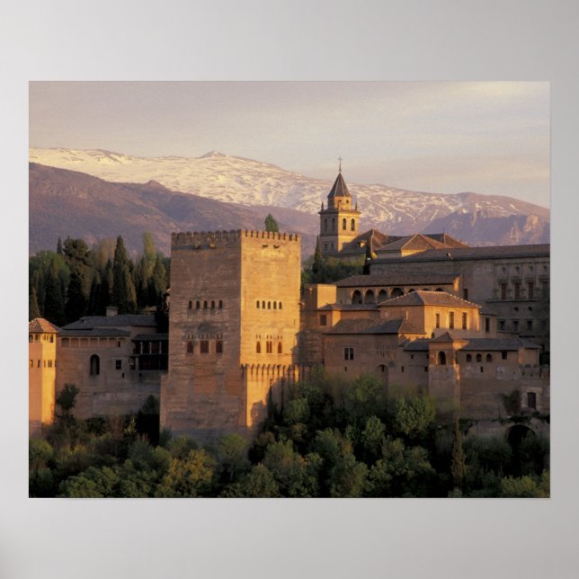 Spanien, Granada, Andalusien Alhambra Poster (Framsidan)