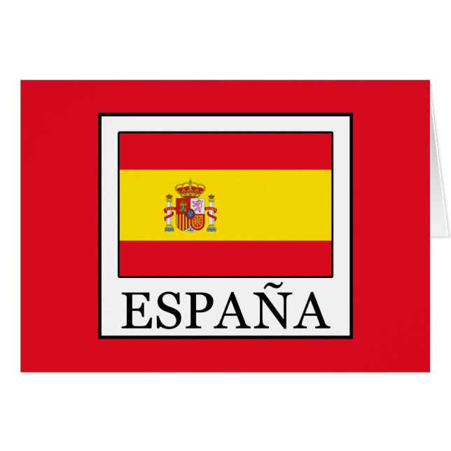 Spanien Hälsningskort (Framsidan Horizontal)