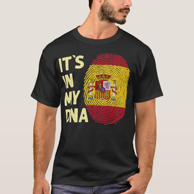 Spanien I mitt DNA Spanska Flagga-team, Spanien, f T Shirt (Framsida)