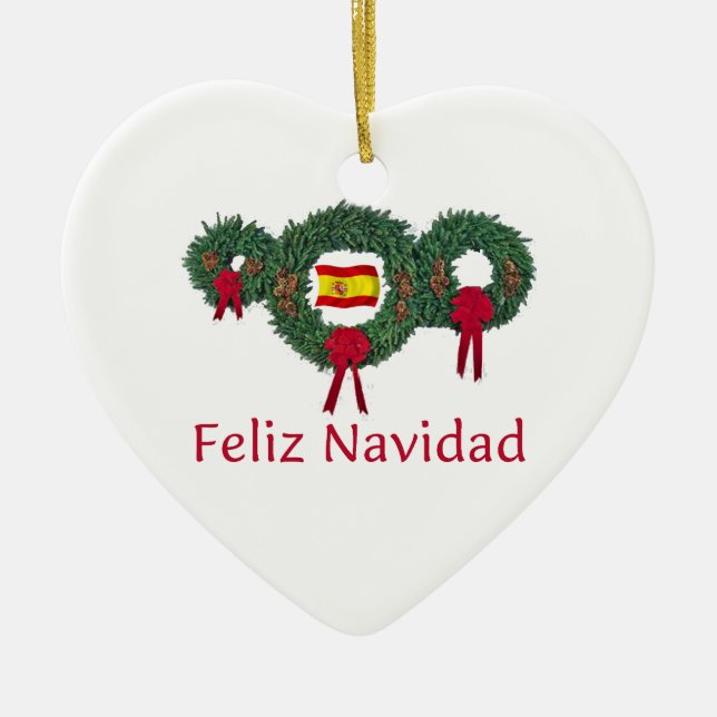 Spanien jul 2 julgransprydnad keramik (Framsidan)
