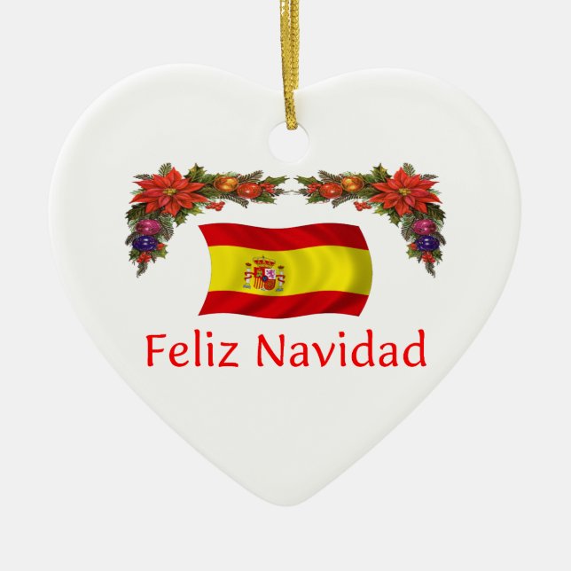 Spanien jul julgransprydnad keramik (Framsidan)
