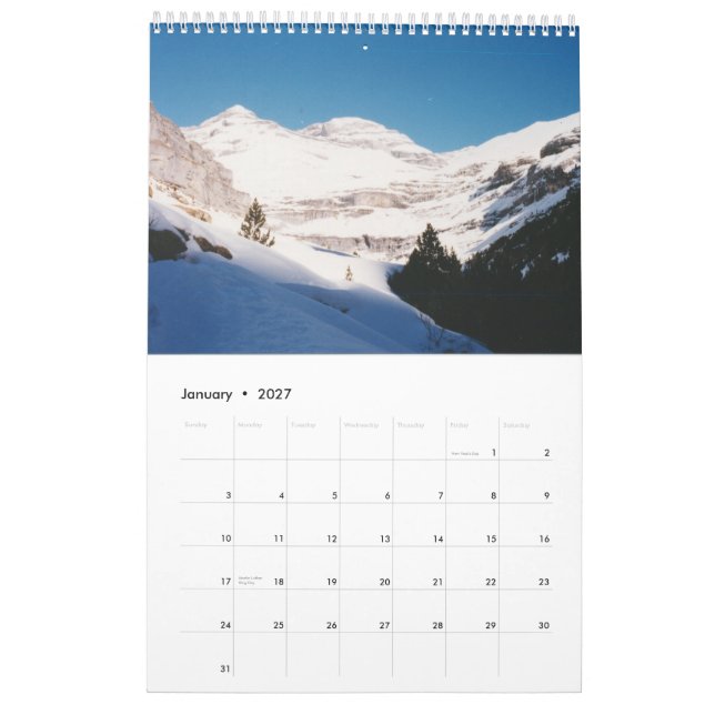 Spanien Kalender (Jan 2027)