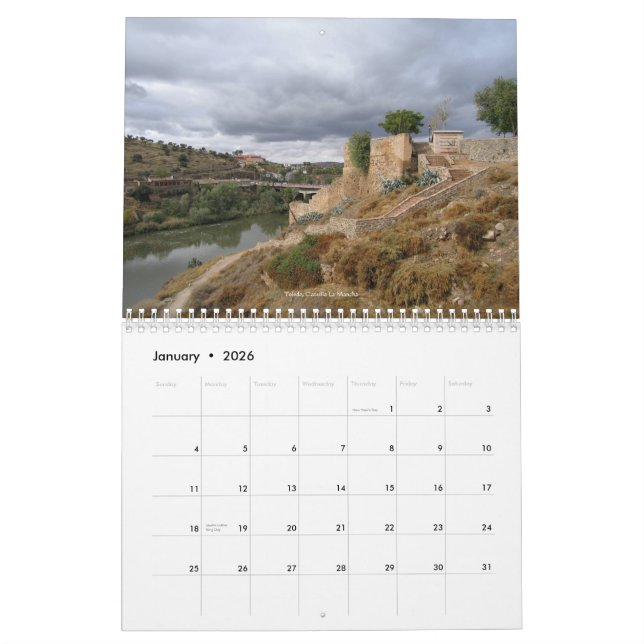 Spanien kalender (Jan 2026)