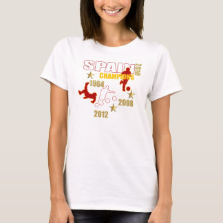 Spanien kämpar för 1964 2008 2010 2012 tee shirt