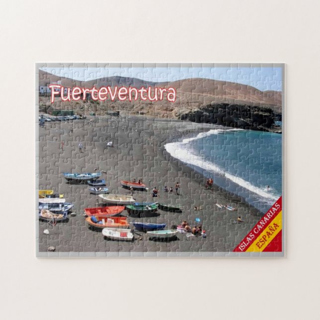 Spanien - Kanarieöarna - Fuerteventura - Pussel (Horisontell)