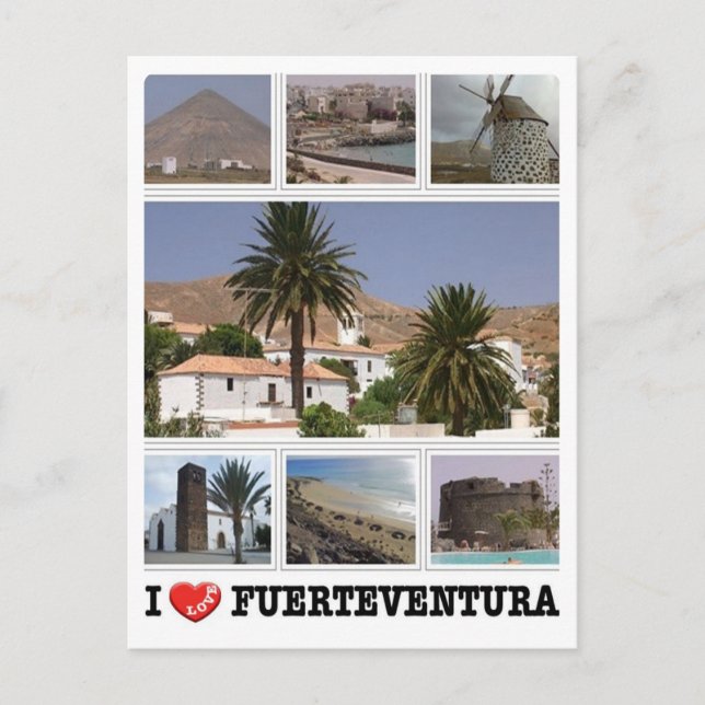 Spanien - Kanarieöarna - Fuerteventura - Vykort (Framsida)