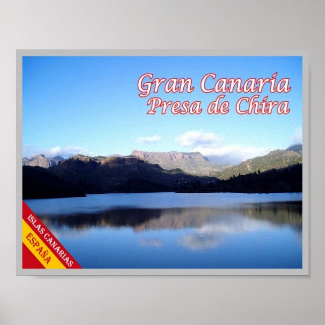 Spanien - Kanarieöarna - Gran Canaria - P Poster (Framsidan)