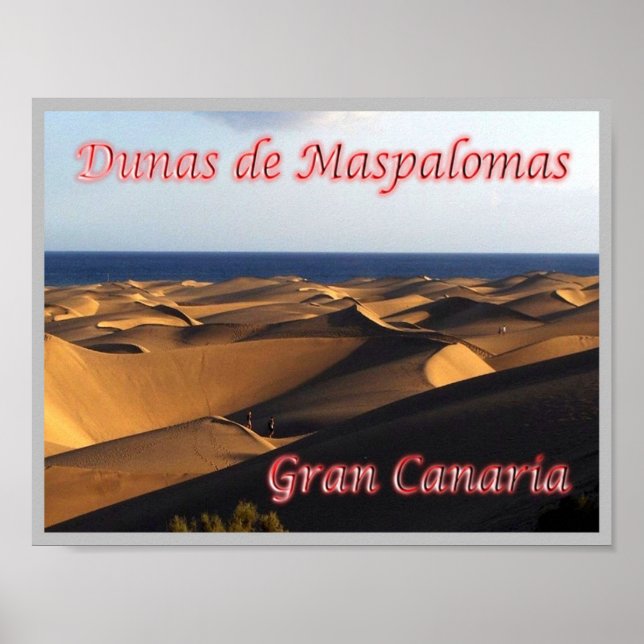 Spanien - Kanarieöarna - Gran Canaria - Poster (Framsidan)