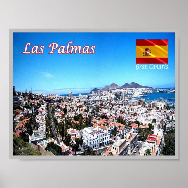 Spanien - Kanarieöarna - Gran Canaria - Poster (Framsidan)