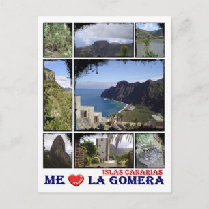 Spanien - Kanarieöarna - La Gomera - I Kärlek - Vykort