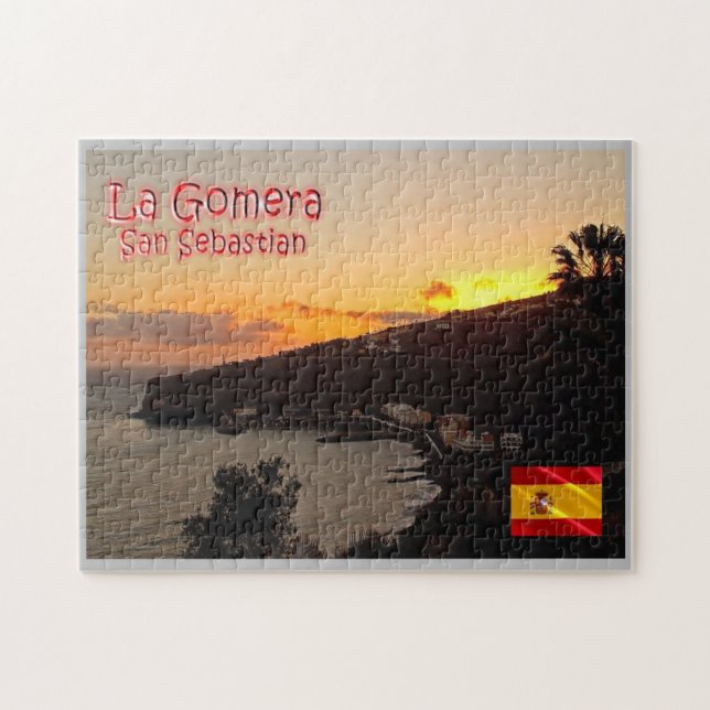 Spanien - Kanarieöarna - La Gomera - Pussel (Horisontell)