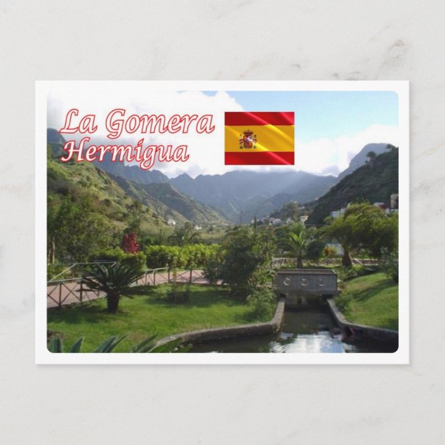 Spanien - Kanarieöarna - La Gomera - Vykort (Framsida)