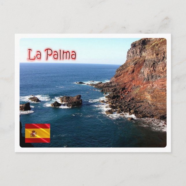 Spanien - Kanarieöarna - La Palma - Vykort (Framsida)