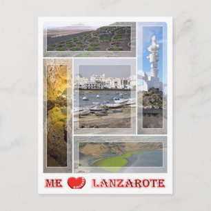 Spanien - Kanarieöarna - Lanzarote - I Kärlek - Vykort