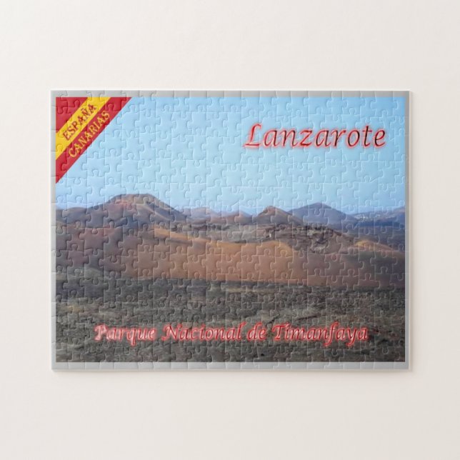 Spanien - Kanarieöarna - Lanzarote - Pussel (Horisontell)