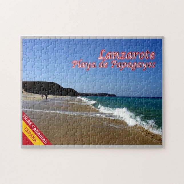 Spanien - Kanarieöarna - Lanzarote - Pussel (Horisontell)