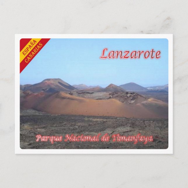 Spanien - Kanarieöarna - Lanzarote - Vykort (Framsida)