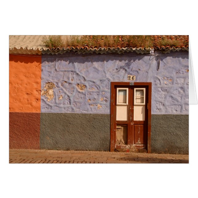 Spanien, Kanarieöarna, Tenerife, villa Hälsningskort (Framsidan Horizontal)