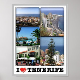 Spanien - Kanarieöarna - Teneriffa - I Kärlek - Poster