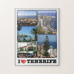 Spanien - Kanarieöarna - Teneriffa - I Kärlek - Pussel