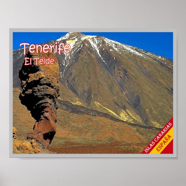 Spanien - Kanarieöarna - Teneriffa - Poster (Framsidan)