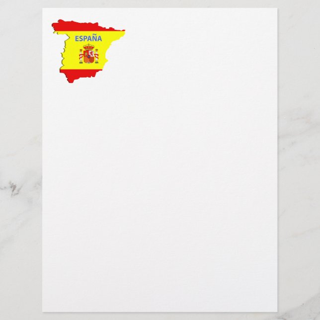 Spanien karta (Framsida)