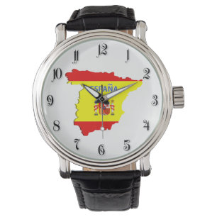 Spanien karta armbandsur