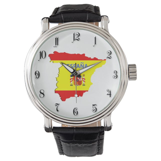 Spanien karta armbandsur (Framsida)