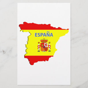 Spanien karta flygblad