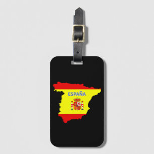 Spanien karta i Pad luft fodral Bagagebricka