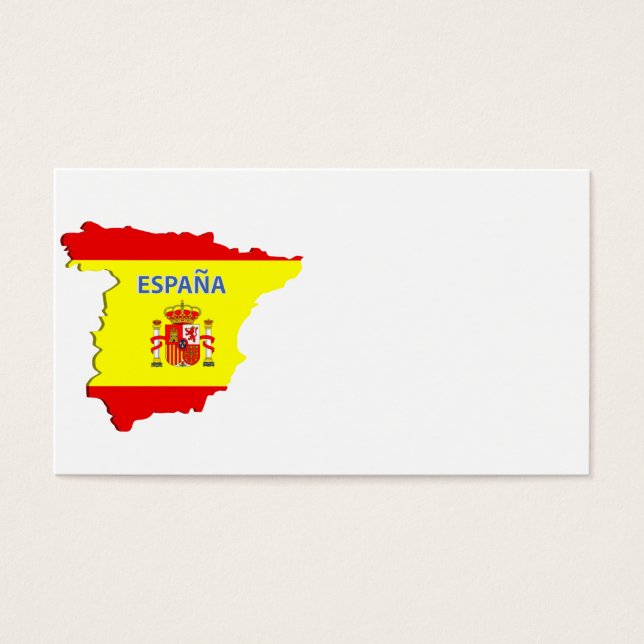 Spanien karta visitkort (Framsidan)