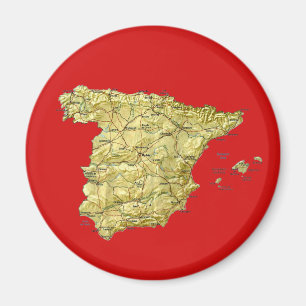 Spanien kartamagnet magnet