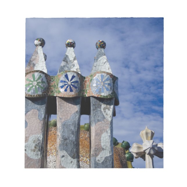 Spanien, Katalonien, Barcelona. Casa Batllo (1906) Anteckningsblock (Framsida)