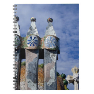 Spanien, Katalonien, Barcelona. Casa Batlló (1906) Anteckningsbok