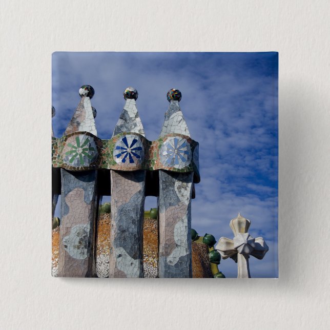 Spanien, Katalonien, Barcelona. Casa Batllo (1906) Knapp (Framsida)