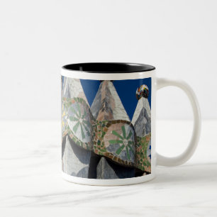 Spanien, Katalonien, Barcelona. Casa Batllo (1906) Två-Tonad Mugg