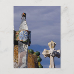 Spanien, Katalonien, Barcelona. Casa Batllo (1906) Vykort