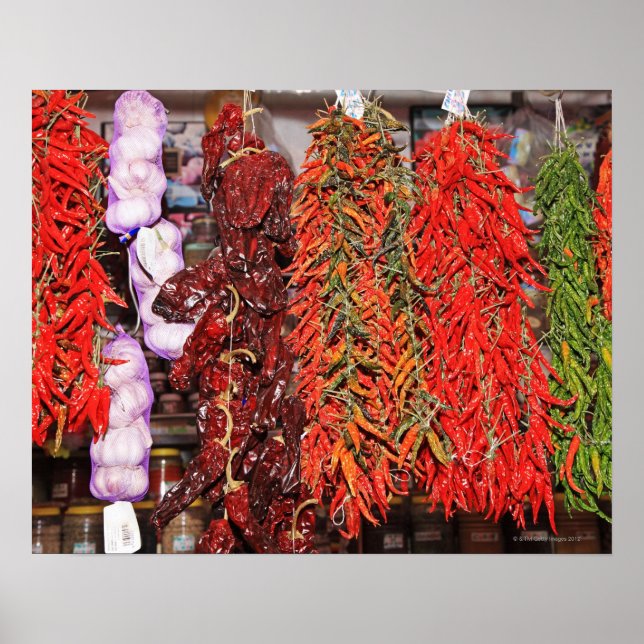 Spanien, Katalonien, Barcelona, La Boqueria-markna Poster (Framsidan)