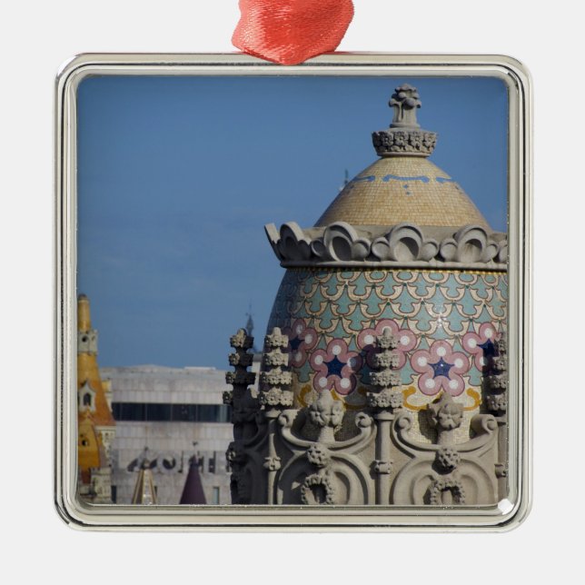 Spanien, Katalonien, Barcelona. Toppen Barcelona t Julgransprydnad Metall (Framsidan)