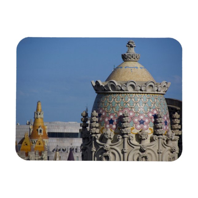 Spanien, Katalonien, Barcelona. Toppen Barcelona t Magnet (Horisontell)