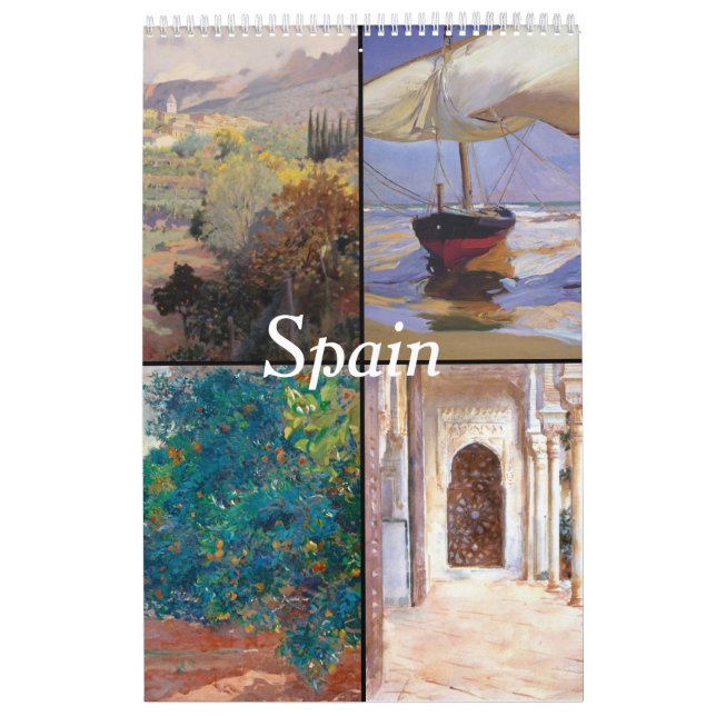 Spanien konstkalender kalender (Omslag)
