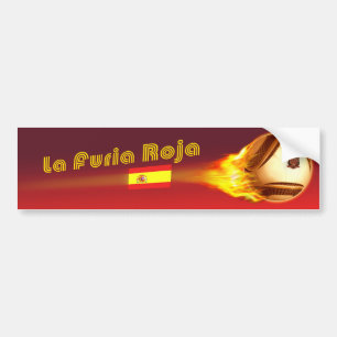 Spanien La Furia Roja 2 Bildekal