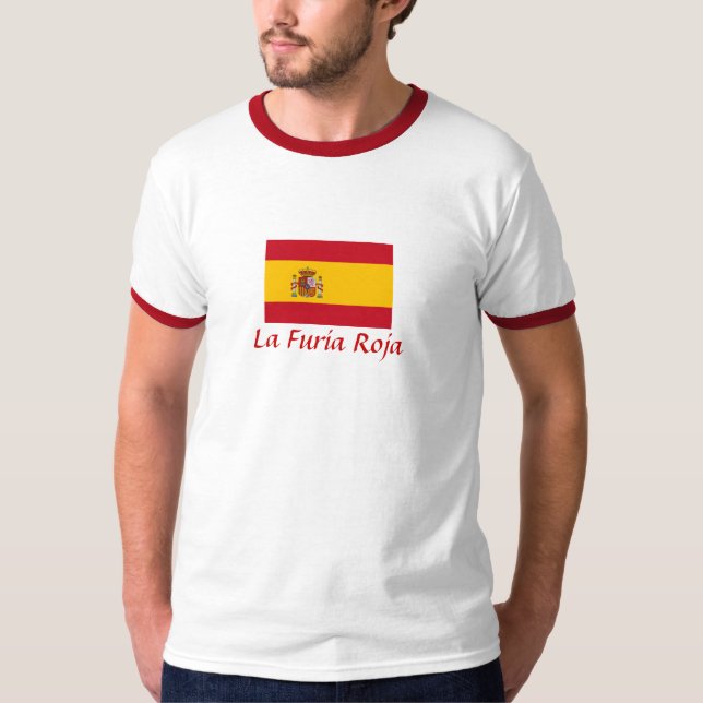 Spanien ’La Furia Roja’ T-shirt (Framsida)