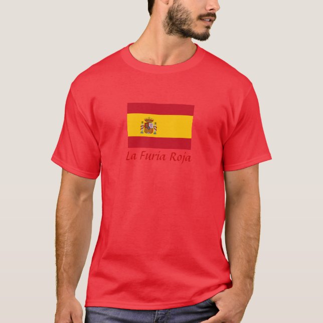 Spanien ’La Furia Roja’ Tee Shirt (Framsida)
